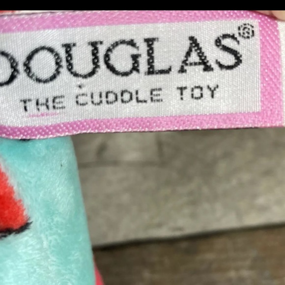 Douglas Cuddle Toy Valery Aqua Blue Flower Penguin Fuzzles Plush Bird - Picture 7 of 10